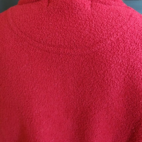 Mandal Bay Red "Moose Among The Trees" Fleece 1/4 Zip Long Sleeve Pullover Sz M - Picture 6 of 7